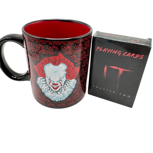 Culturefly IT Chapter 2 Pennywise Resin Planter Playing Cards Coffee Mug Set - Picture 3 of 16